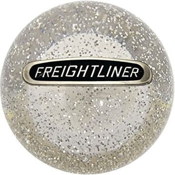Gray Freightliner Emblem Shift Knobs (1/2"-13 female threads) SHIFTER Clear Glitter