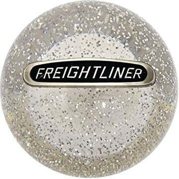 Freightliner Emblem Brake Knob (5/8"-11 female threads) Twisted Shifterz (Choose Color) brake knob Clear Glitter Gray