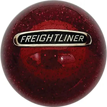 Black Freightliner Emblem Shift Knobs (1/2"-13 female threads) SHIFTER Red Glitter