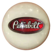 Peterbilt Emblem Brake Knobs (5/8"-11 female threads) Twisted Shifterz (Choose Color) brake knob White Pearl Gray