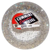 Cummins Logo Shift Knobs (M10x1.50 female threads) (Fits 5,6 speed manual Dodge Cummins Truck & Dodge Ram 2500, 3500) SHIFTER Dependable Diesel Clear Glitter Rosy Brown