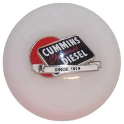 Cummins Logo Shift Knobs (M10x1.50 female threads) (Fits 5,6 speed manual Dodge Cummins Truck & Dodge Ram 2500, 3500) SHIFTER Dependable Diesel White Gray