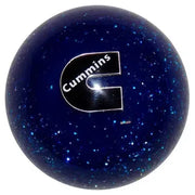 Cummins Logo Shift Knobs (M10x1.50 female threads) (Fits 5,6 speed manual Dodge Cummins Truck & Dodge Ram 2500, 3500) SHIFTER Blue Glitter Midnight Blue