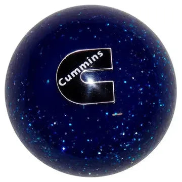 Cummins Logo Shift Knobs (M10x1.50 female threads) (Fits 5,6 speed manual Dodge Cummins Truck & Dodge Ram 2500, 3500) SHIFTER Blue Glitter Midnight Blue