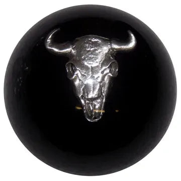 Cow Skull Shift Knobs (1/2"-13 female threads) Twisted Shifterz (Choose Color) SHIFTER Black Black