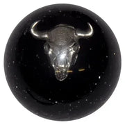 Cow Skull Shift Knobs (1/2"-13 female threads) Twisted Shifterz (Choose Color) SHIFTER Black Glitter Black