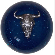 Cow Skull Shift Knobs (1/2"-13 female threads) Twisted Shifterz (Choose Color) SHIFTER Blue Glitter Midnight Blue