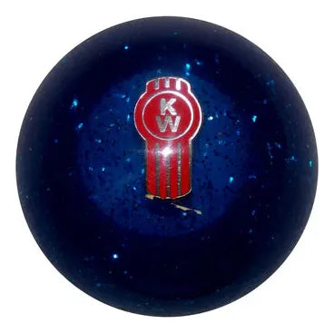 Kenworth Emblem Shift Knobs (1/2"-13 female threads) Twisted Shifterz (Choose Color) SHIFTER Blue Glitter Black