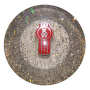 Kenworth Emblem Shift Knobs (1/2"-13 female threads) Twisted Shifterz (Choose Color) SHIFTER Clear Glitter Dim Gray
