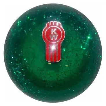 Kenworth Emblem Brake Knobs (5/8"-11 female threads) Twisted Shifterz (Choose Color) brake knob Green Glitter Dark Slate Gray