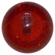 Kenworth Emblem Shift Knobs (1/2"-13 female threads) Twisted Shifterz (Choose Color) SHIFTER Orange Glitter Dark Red