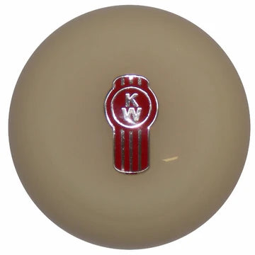Dim Gray Kenworth Emblem Brake Knobs (5/8"-11 female threads) brake knob Ivory