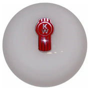 Kenworth Emblem Brake Knobs (5/8"-11 female threads) Twisted Shifterz (Choose Color) brake knob White Dark Gray