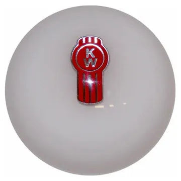 Kenworth Emblem Brake Knobs (5/8"-11 female threads) Twisted Shifterz (Choose Color) brake knob White Dark Gray