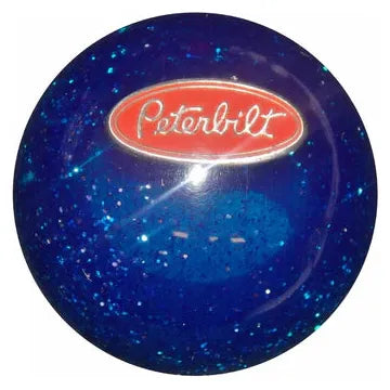 Peterbilt Emblem Brake Knobs (5/8"-11 female threads) Twisted Shifterz (Choose Color) brake knob Blue Glitter Midnight Blue