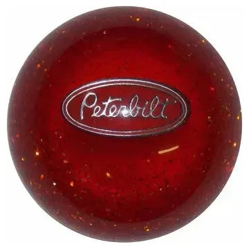 Peterbilt Emblem Brake Knobs (5/8"-11 female threads) Twisted Shifterz (Choose Color) brake knob Orange Glitter Dark Red