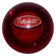 Peterbilt Emblem Brake Knobs (5/8"-11 female threads) Twisted Shifterz (Choose Color) brake knob Red Glitter Black