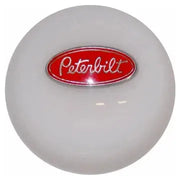 Peterbilt Emblem Brake Knobs (5/8"-11 female threads) Twisted Shifterz (Choose Color) brake knob White Gray