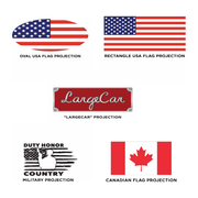 Trux LED Projector Door Light for Kenworth/Peterbilt (OEM fitment) (Choose Style) DOOR LIGHT Oval USA Flag - Driver Side,Oval USA Flag - Passenger Side,Rectangle USA Flag - Driver Side,Rectangle USA Flag - Passenger Side,"Largecar" - Driver Side,"Largecar" - Passenger Side,Military - Driver Side,Military - Passenger Side,Canadian Flag - Diver Side,Canadian Flag - Passenger Side,Mexico Flag Drivers side,Mexico Flag Passenger side Dark Slate Gray