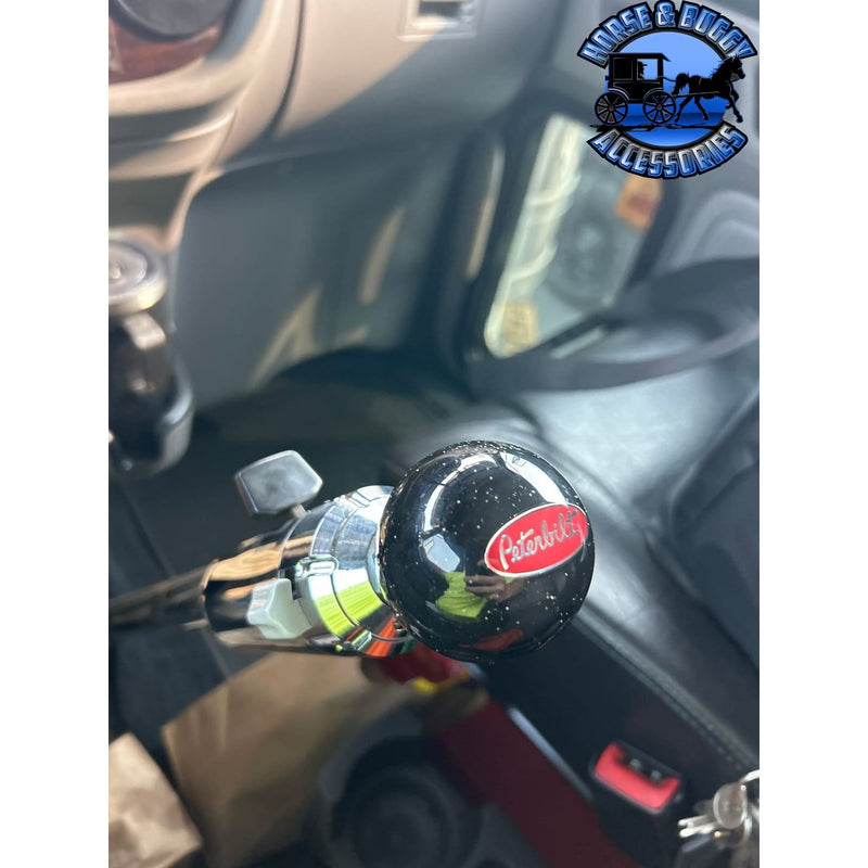 Peterbilt Emblem Shift Knobs (1/2"-13 female threads) Twisted Shifterz (Choose Color)