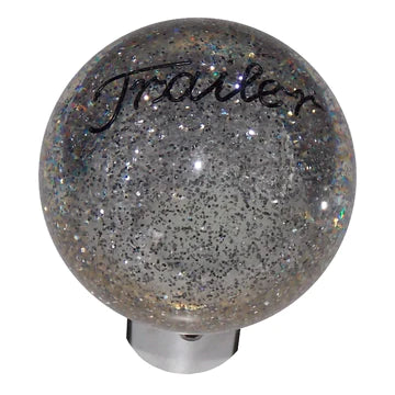 Font 1 Engraved Trailer Brake Knobs (5/8"-11 female threads) Twisted Shifterz (Choose Color) brake knob Clear Glitter Dim Gray