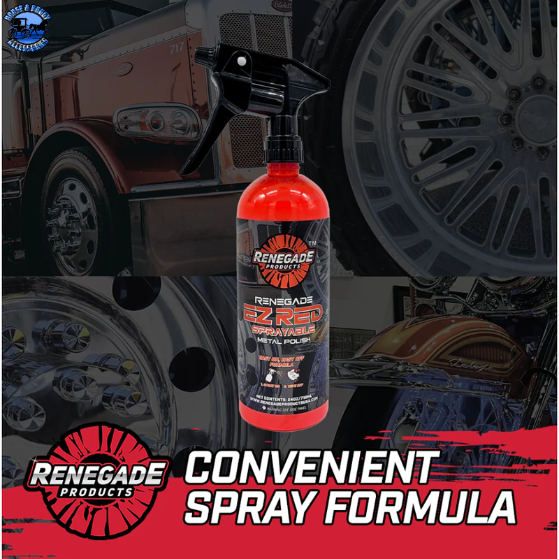 Renegade EZ Red Sprayable Metal Polish rp-LFGRPCLRSMP24 Renegade Red Line Dark Slate Gray