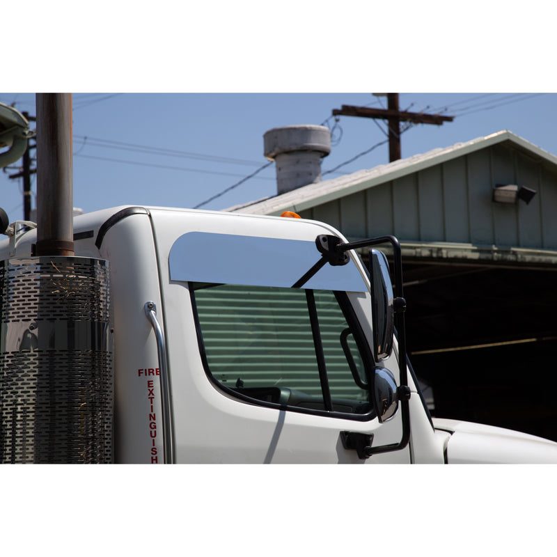 Freightliner Cascadia (Choose Size) Chop Tops (Fits 2007-2024) WINDOW CHOP TOP F-3251 - 7",F-3253 - 10" Dark Slate Gray