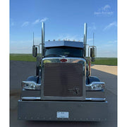 Iowa Customs Peterbilt (Kenworth T680, T880, W990) (Peterbilt 567, 579, 589) Visors (Mounts to Factory Visor Brackets) (Choose style) PETERBILT VISOR Ultra Cab / Bow Tie 14"x12",Ultra Cab / 12" Drop,Ultra Cab / 14" Drop,Flat Top Cab / Bow Tie 14"x12",Flat Top Cab / 12" Drop,Flat Top Cab / 14" Drop Dark Slate Gray