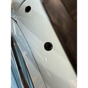 Rollin Low 12x8" Reverse Bowtie Visor (Kenworth T680, T880, W990) (Peterbilt 567, 579, 589)  #3001 PETERBILT VISOR Gray