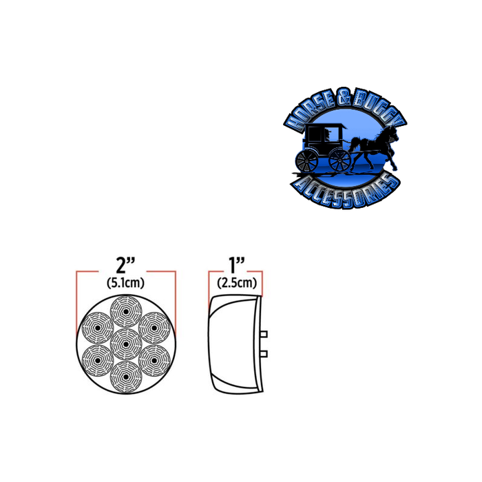 Light Gray 2" Round Trux Dual Revolution LEDs (Choose Color and Style) 2" ROUND Amber to Blue - 7 Diodes,Amber to Green - 7 Diodes,Amber to Purple - 7 Diodes,Amber to Red - 7 Diodes,Red to Blue - 7 Diodes,Red to Green - 7 Diodes,Red to Purple - 7 Diodes,Red to White - 7 Diodes,Amber to White Flatline - 9 Diodes,Red to Blue Flatline - 9 Diodes