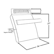 H-FM127 27" 430SS QF FLUSH MOUNT ARM PAIR QUARTER FENDER Dim Gray