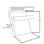 H-FM130 30'' 430SS QF FLUSH MT ARM QUARTER FENDER Dim Gray