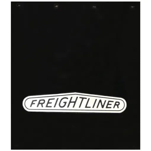 3/8'' FREIGHTLINER  BLACK RUBBER MUDFLAP  (24'' X 30'') CHOOSE COLOR Mud Flap WHITE LOGO (24'' X 30'') Black