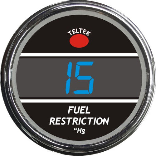 729 Fuel Restriction  CHROME (BLUE) GAUGE Dark Slate Gray