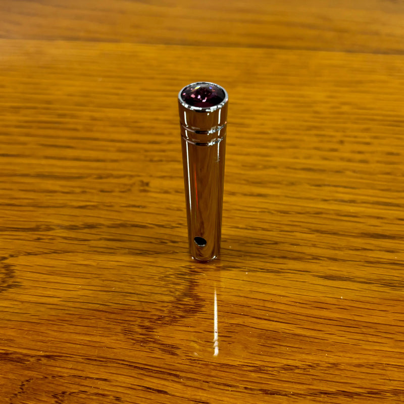 92884 2-1/4" CR. ALUM. SWITCH EXTEN. W/PURPLE CRYSTAL FOR PETERBILT TOGGLE SWITCH Dark Goldenrod