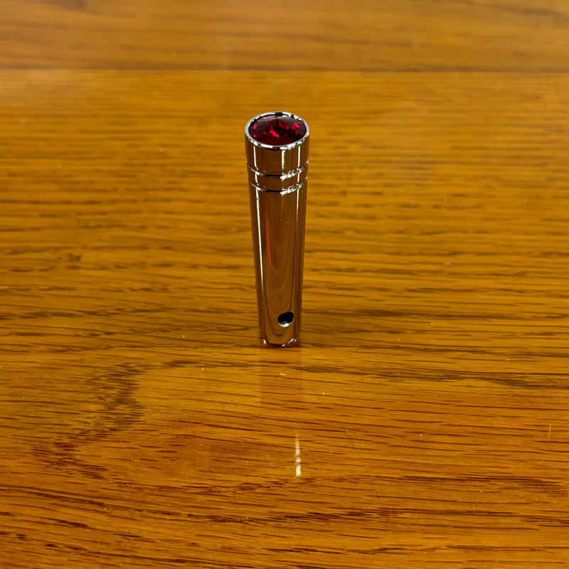 92885 2-1/4" CR. ALUM. SWITCH EXTEN. W/RED CRYSTAL FOR PETERBILT TOGGLE SWITCH Dark Goldenrod
