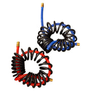 114-484 (20 ft. Long) 40mm Diameter (Pair) Red/Blue Grips AIR HOSE Black