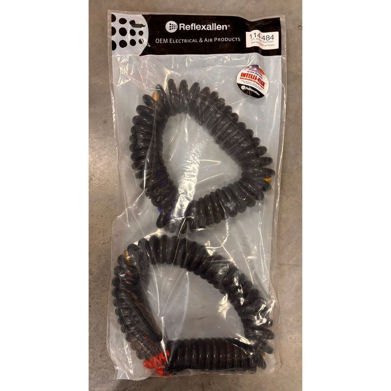 114-484 (20 ft. Long) 40mm Diameter (Pair) Red/Blue Grips AIR HOSE Slate Gray