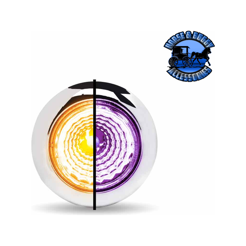 3/4" Trux Dual Revolution LEDs (Choose Color and Style) 3/4" Light 3/4″ Amber to Purple Round – 1 Diode Dark Slate Gray