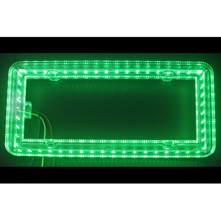Halo Glow Light for License Plates with (Choose Color) and White LEDs Green Dark Green