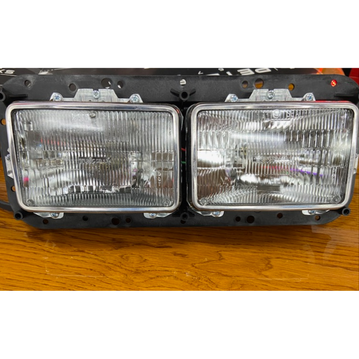 Dim Gray 29-1606005TK  TPHD Dual Square Headlight Assembly Replaces K256-880-2 For Freightliner Classic, Kenworth T800, W900 HEADLIGHT