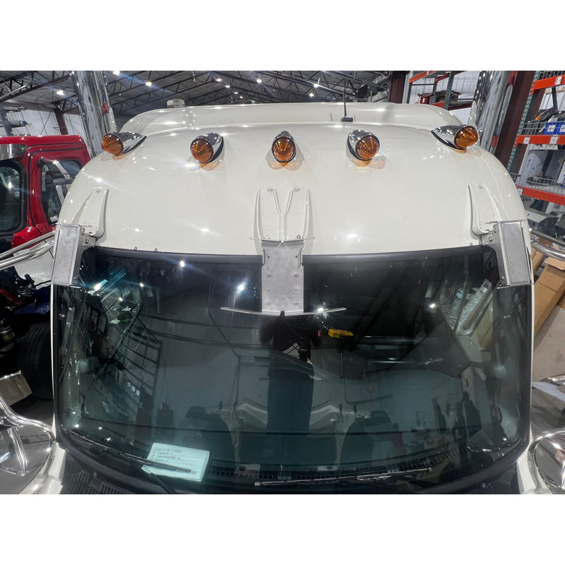 Iowa Customs Peterbilt (Kenworth T680, T880, W990) (Peterbilt 567, 579, 589) Visors (Mounts to Factory Visor Brackets) (Choose style)