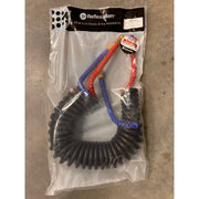 119-484 COMPACT COIL (20 Ft. Long) 1x70mm Diameter (Blue Grip) 1x40mm Diam. (Red Grip) AIR HOSE Rosy Brown