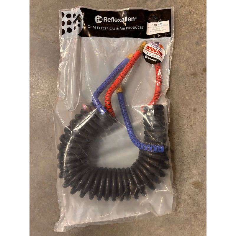 119-484 COMPACT COIL (20 Ft. Long) 1x70mm Diameter (Blue Grip) 1x40mm Diam. (Red Grip) AIR HOSE Rosy Brown