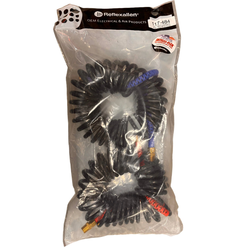 117-484 (20 ft. Long) 70mm Diameter ( Pair) Red/Blue Grips AIR HOSE Dim Gray