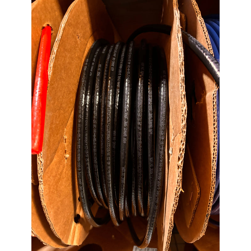 225-7044 SAE J844 Tubing | 1/2" OD, Black, Corrugated Reel (Sold by Foot) Black