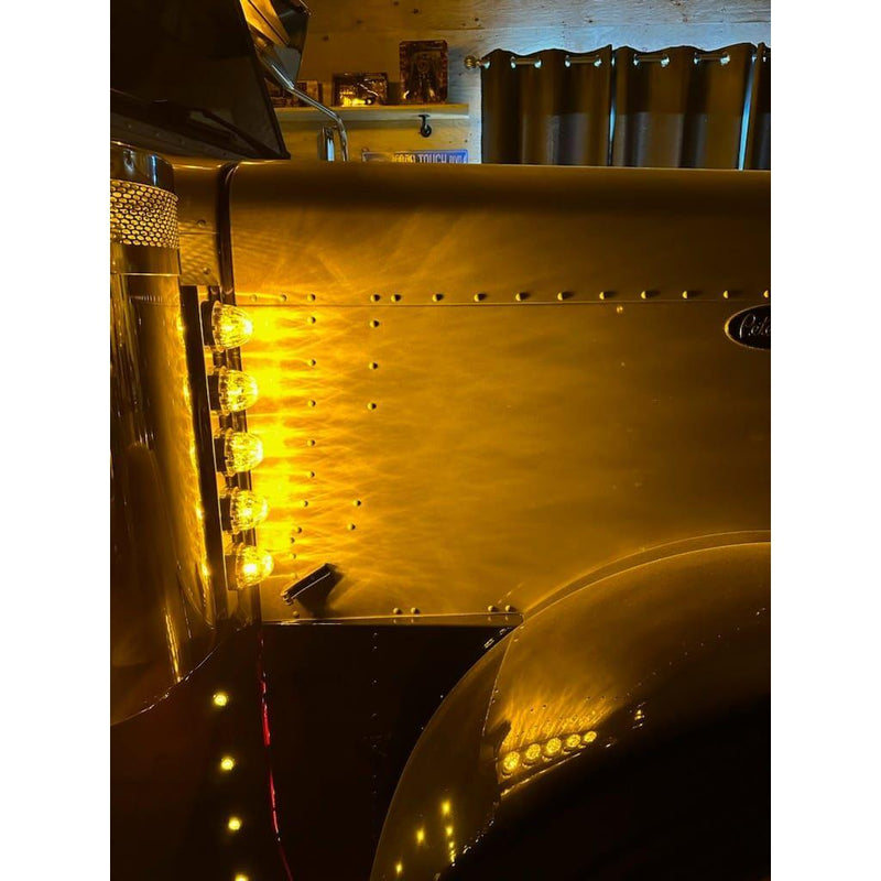 Watermelon (Starburst) light LED with Tower Bulb & Lock Ring (Choose color) Watermelon Light Amber,Red,Amber/Blue,Amber/Green,Amber/Purple,Clear Amber,Clear Red,Red/Blue,Red/Green,Red/Purple,Red/White Black