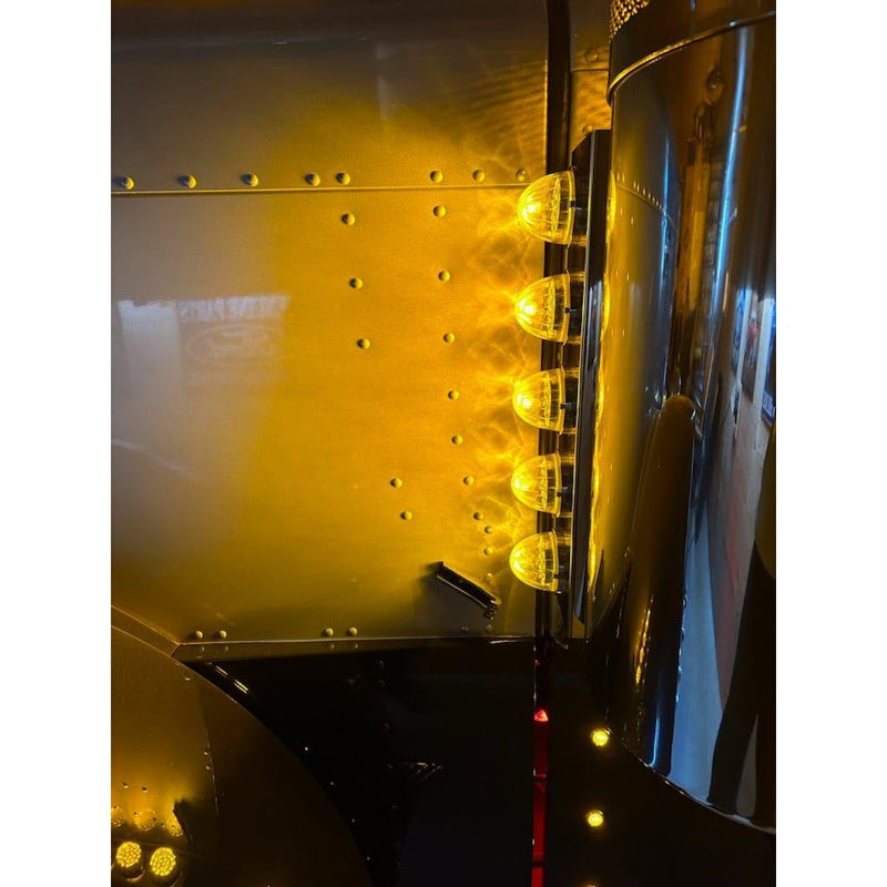 Watermelon (Starburst) light LED with Tower Bulb & Lock Ring (Choose color) Watermelon Light Amber,Red,Amber/Blue,Amber/Green,Amber/Purple,Clear Amber,Clear Red,Red/Blue,Red/Green,Red/Purple,Red/White Goldenrod