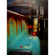 Rollin low Kenworth flat glass visor "timeless" (with bead roll) 9"x5" reverse bowtie 304 stainless #2015 Kenworth visor Black