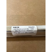 PGR158-P Grill bar 389/388 Peterbilt 35.875" long (sold by each) 1 1/8" wide,  1" tall POLISHED (matches oem grill bars) GRILL Rosy Brown